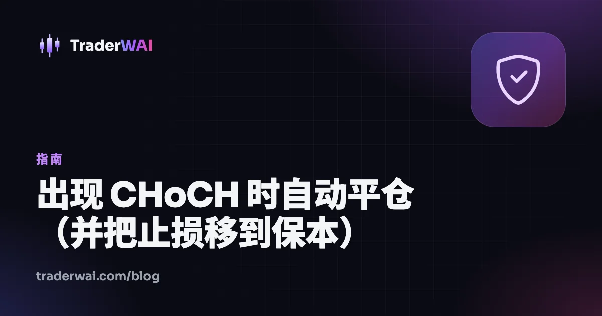 出现 CHoCH 时自动平仓(并把止损移到保本)